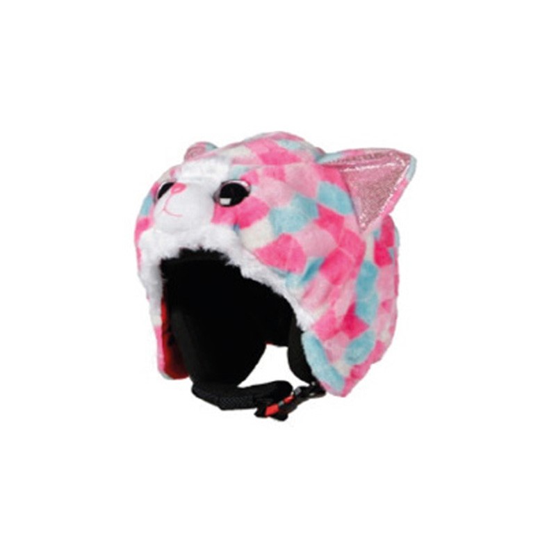 Couvre Casque Ski Peluche Brodee Chat
