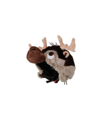 Couvre casque peluche brodée Caribou