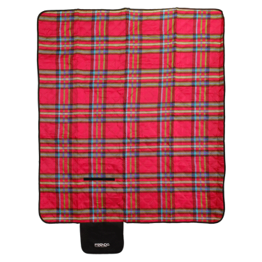 Plaid acrylique - revêtement étanche – rouge