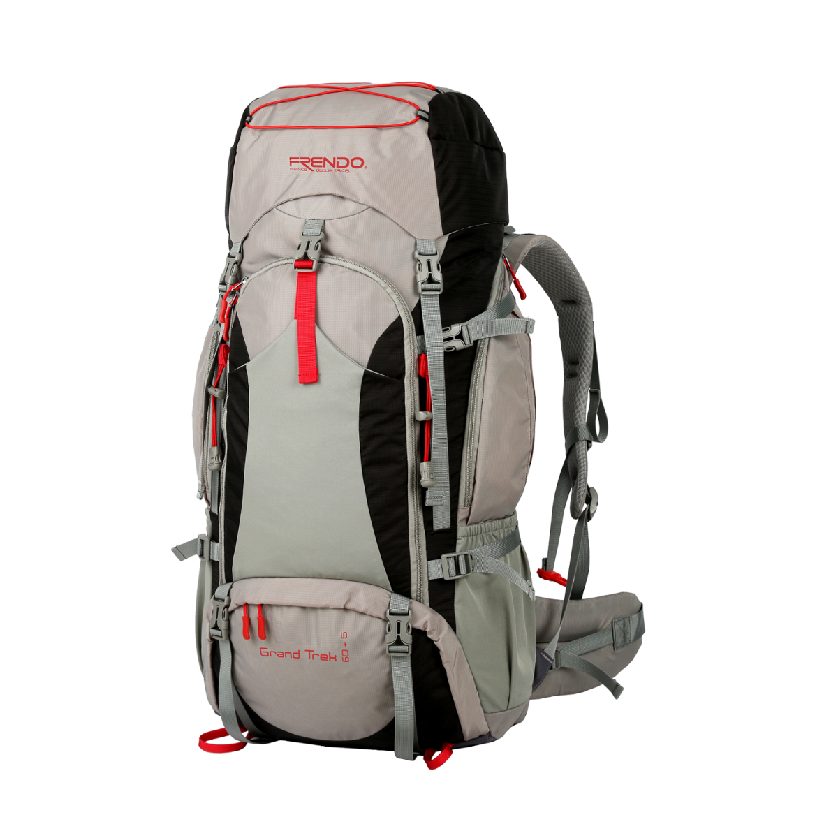 GRAND TREK 60 + 5 Sac à dos grand voyage - gris