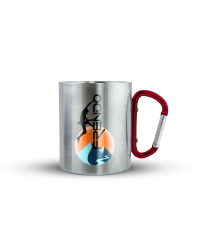 MUG ALU MOUSQUETONS ET SERIGRAPHIES